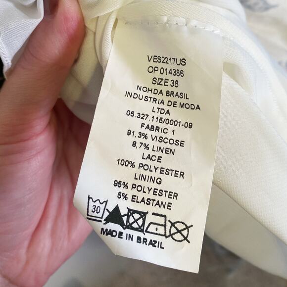 PatBo NWT Tropical Print Lace Trim Maxi Dress - Picture 12 of 12